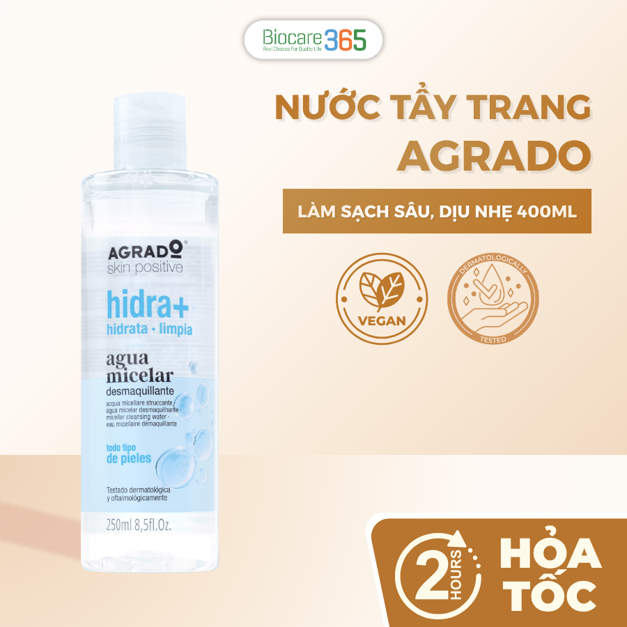 Agrado Nước tẩy trang Micellar 400ml