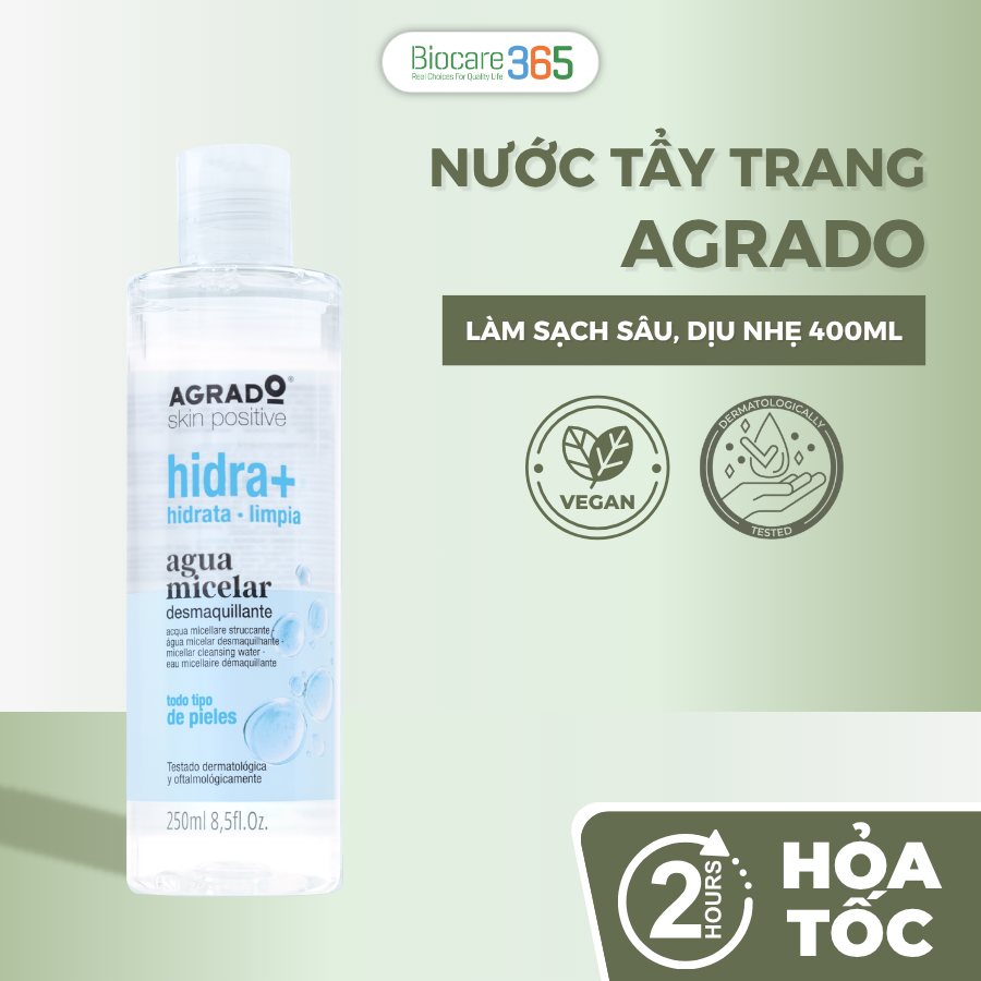 Agrado Nước tẩy trang Micellar 400ml