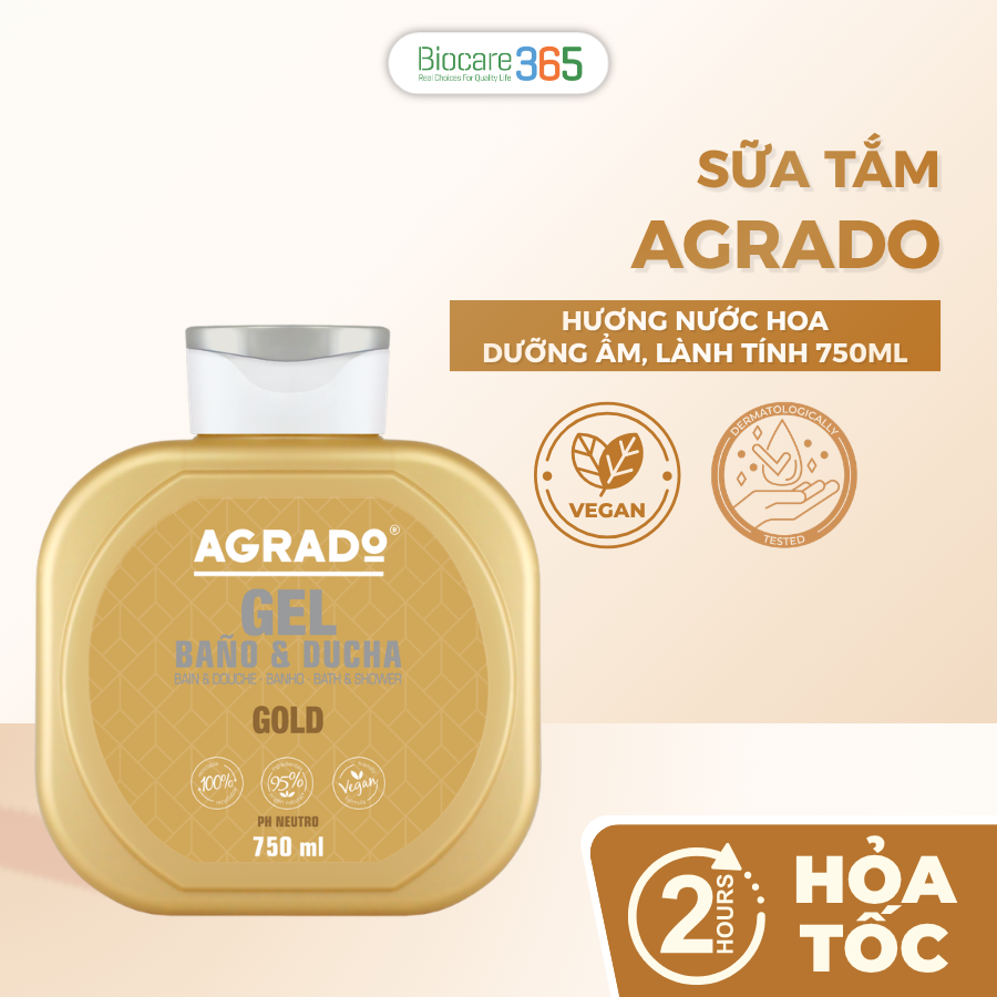 Agrado Sữa tắm Gold 750ml