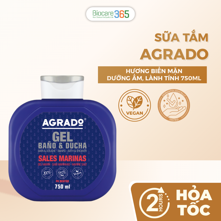 Agrado Sữa tắm Marine Salt 750ml