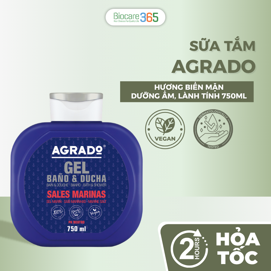 Agrado Sữa tắm Marine Salt 750ml