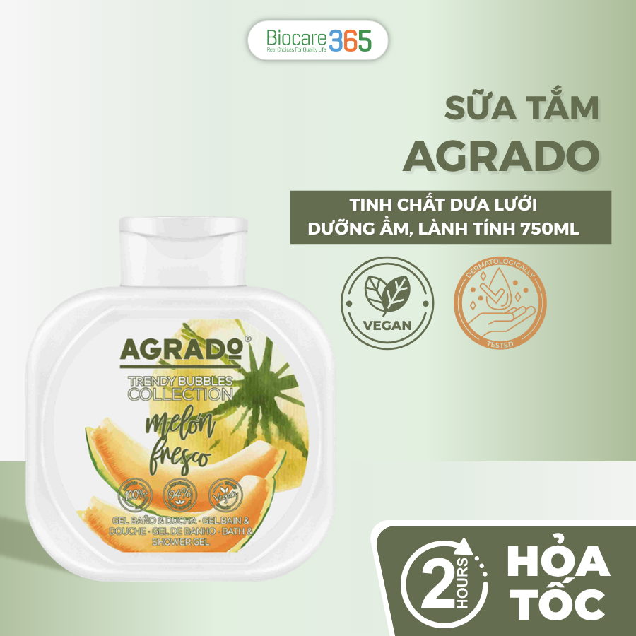 Agrado Sữa tắm hương dưa lưới 750ml