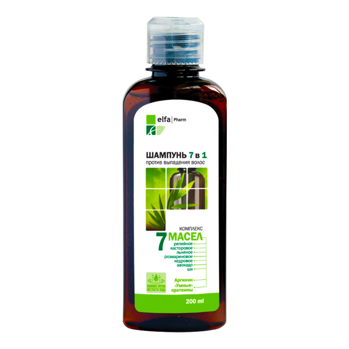 Dầu gội Elfa Pharm 7in1 chống rụng tóc chiết xuất 7 loại tinh dầu thảo dược 200ml