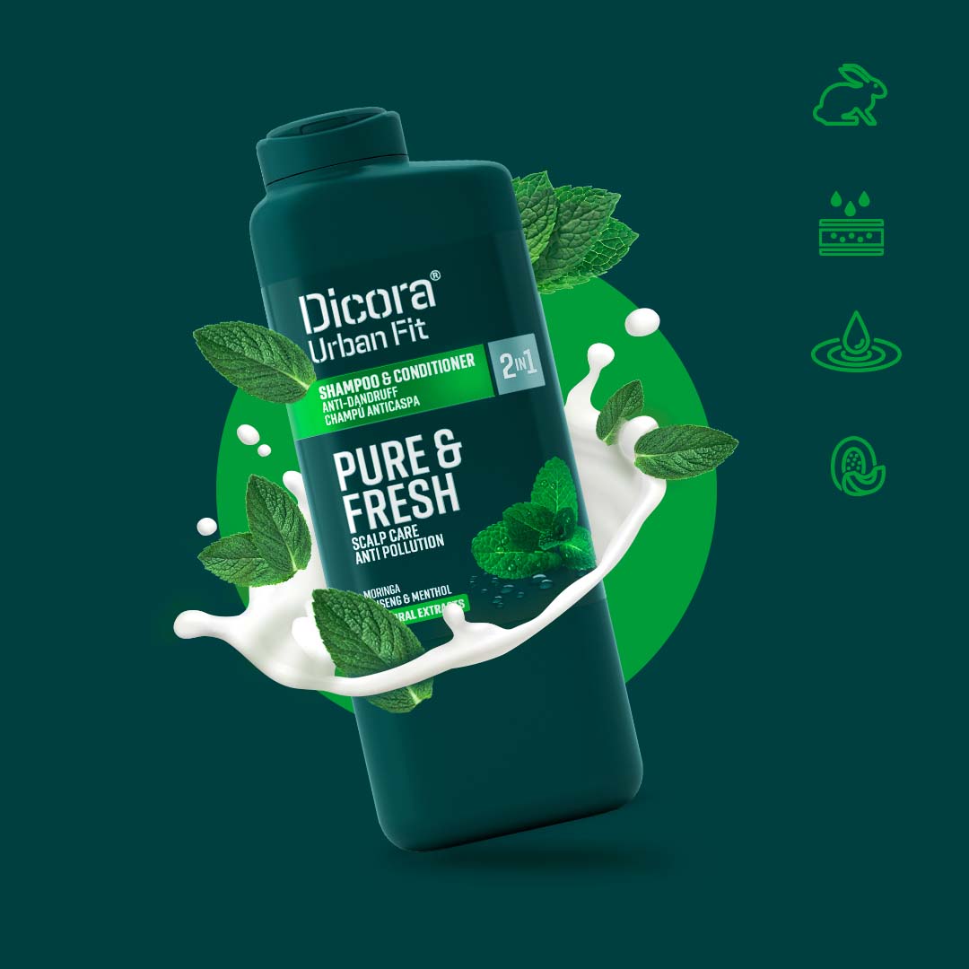 Dicora Gội - xả 2 in 1 chống gàu dành cho nam giới 400ml