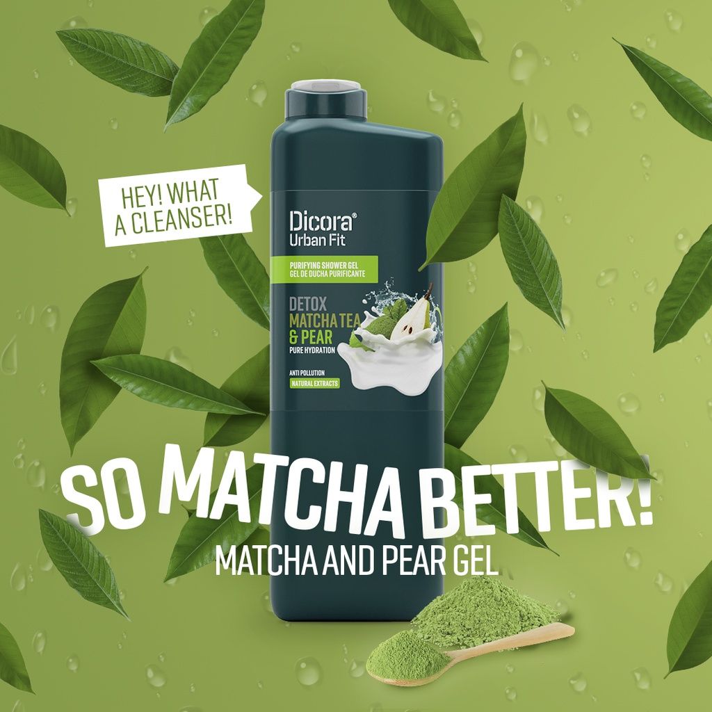 Dicora Sữa tắm Detox Trà matcha & Chiết xuất Trái Lê