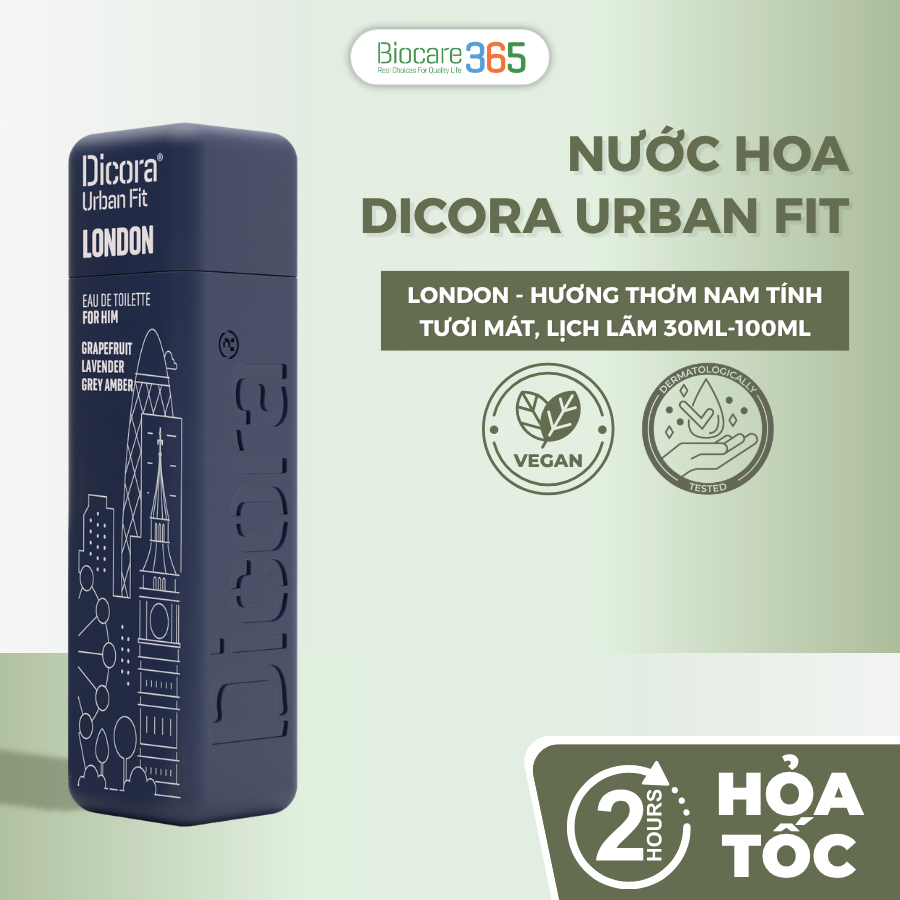 Dicora Urban Fit Dicora UF EDT London / Dicora Nuớc hoa London 30ml