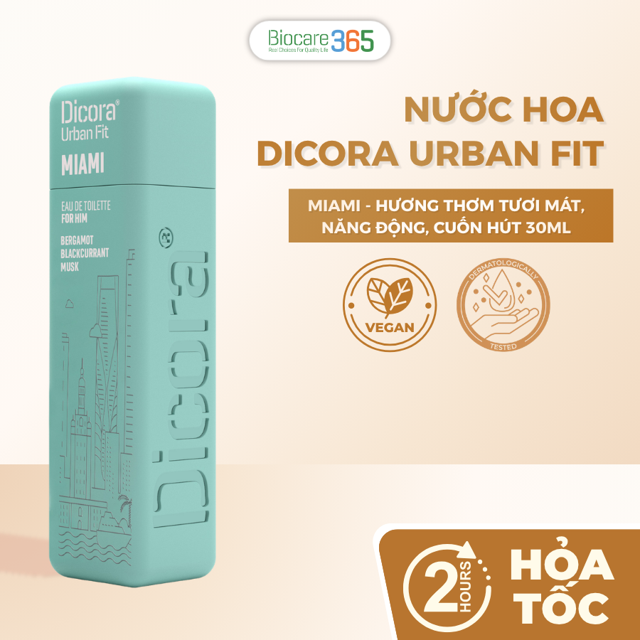 Dicora Urban Fit Dicora UF EDT Miami / Dicora Nuớc hoa Miami 30ml