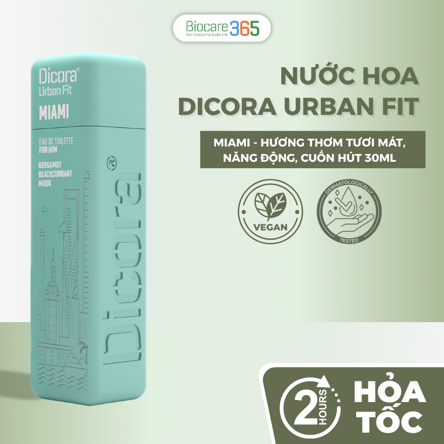 Dicora Urban Fit Dicora UF EDT Miami / Dicora Nuớc hoa Miami 30ml