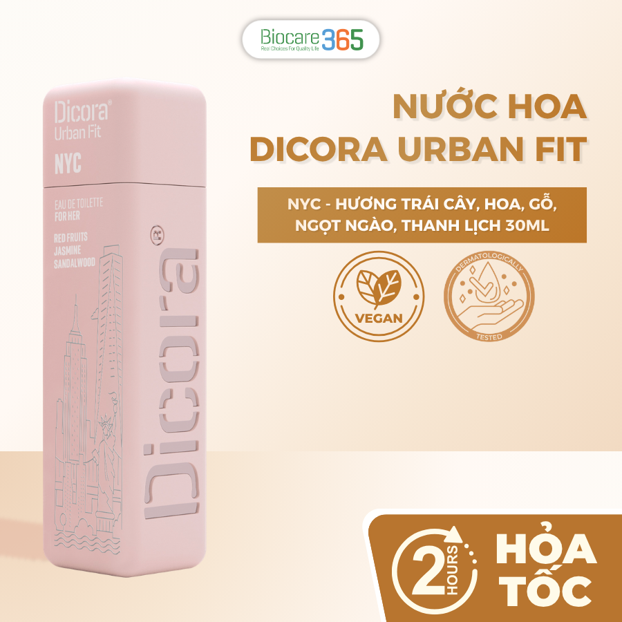 Dicora Urban Fit Dicora UF EDT NYC / Dicora Nuớc hoa NYC 30ml