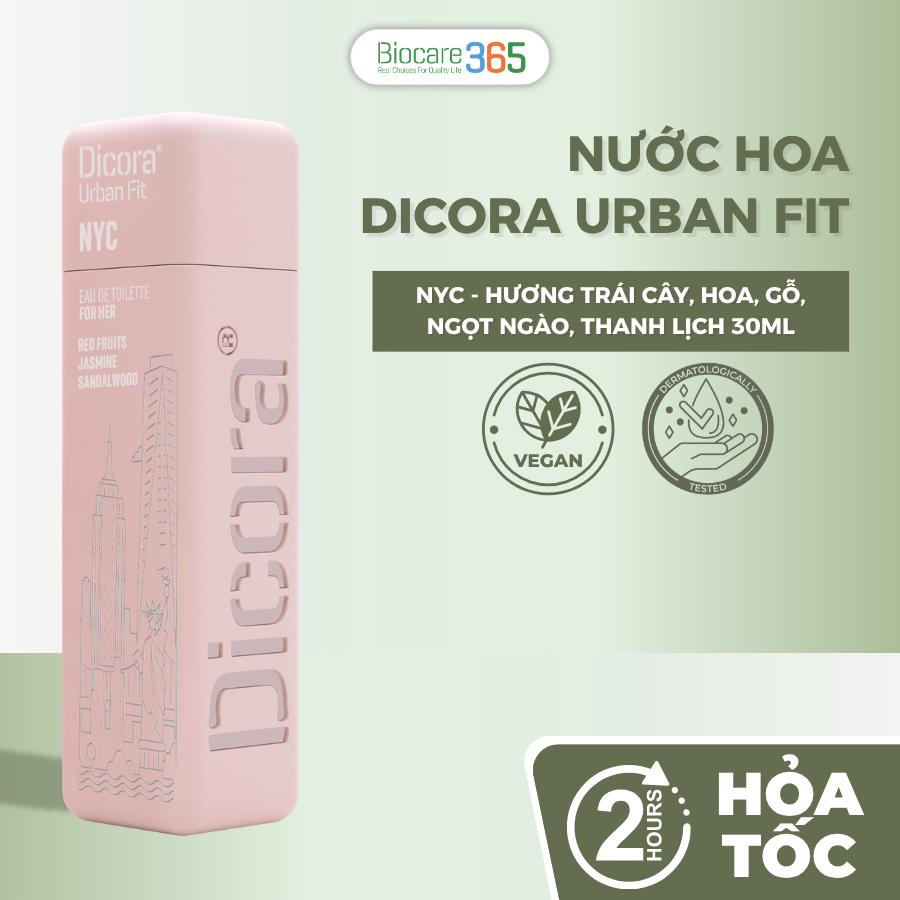Dicora Urban Fit Dicora UF EDT NYC / Dicora Nuớc hoa NYC 30ml