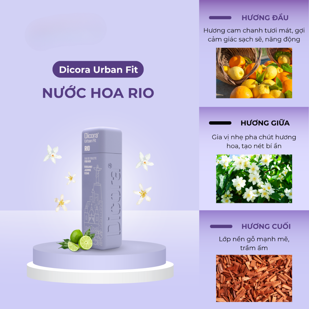 Dicora Urban Fit Dicora UF EDT Rio / Dicora Nuớc hoa Rio