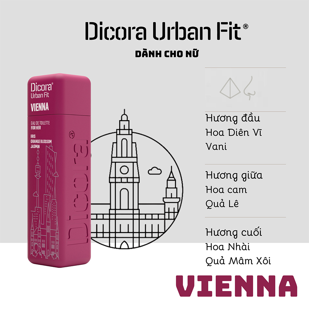  Dicora Urban Fit Dicora UF EDT Vienna / Dicora Nuớc hoa Vienna 