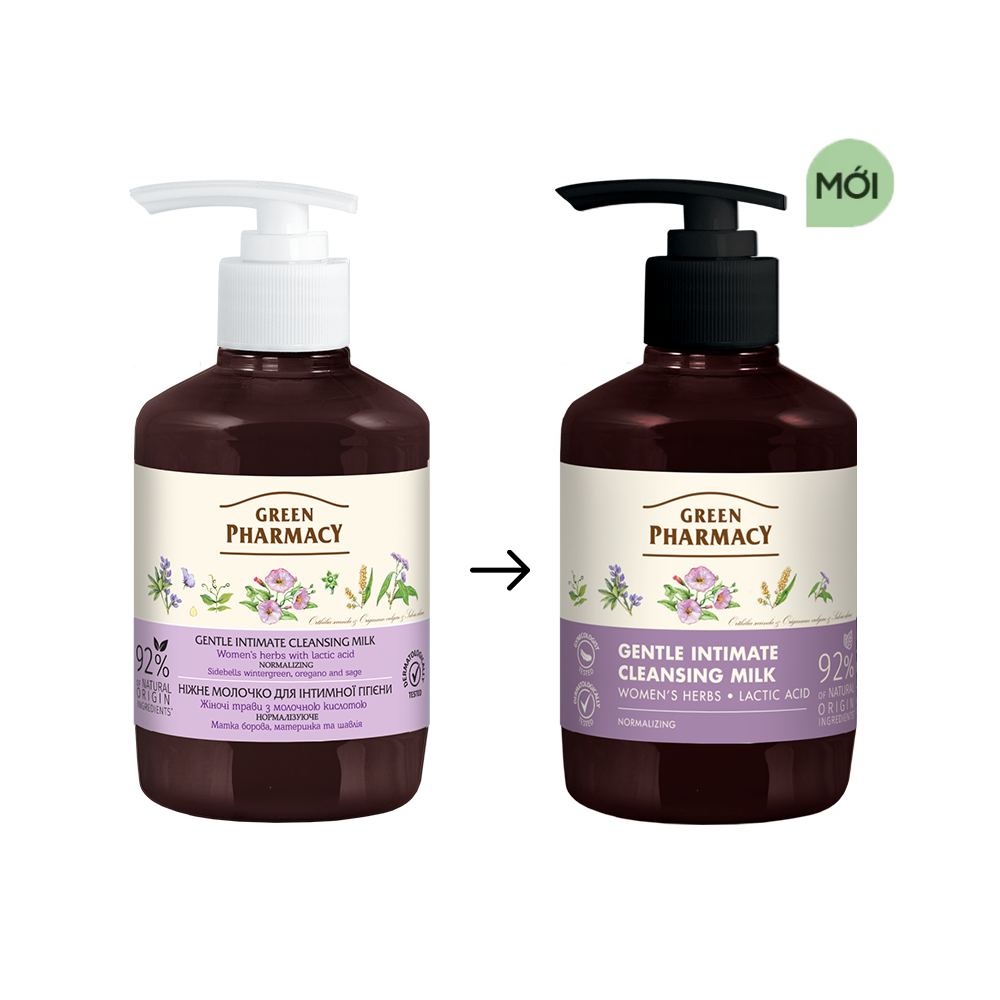 Green Pharmacy Dung Dịch Vệ Sinh Phụ Nữ Green Pharmacy Dạng Sữa Trung Hòa “Thảo Mộc” 370ml