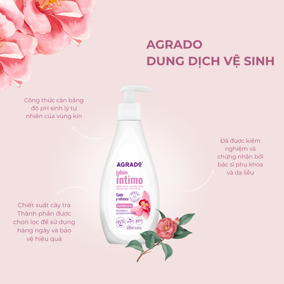  Dung dịch vệ sinh Agrado Intimate Soap 500ml 