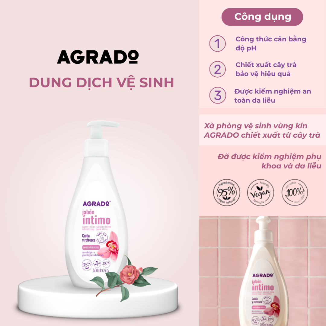 Dung dịch vệ sinh Agrado Intimate Soap 500ml