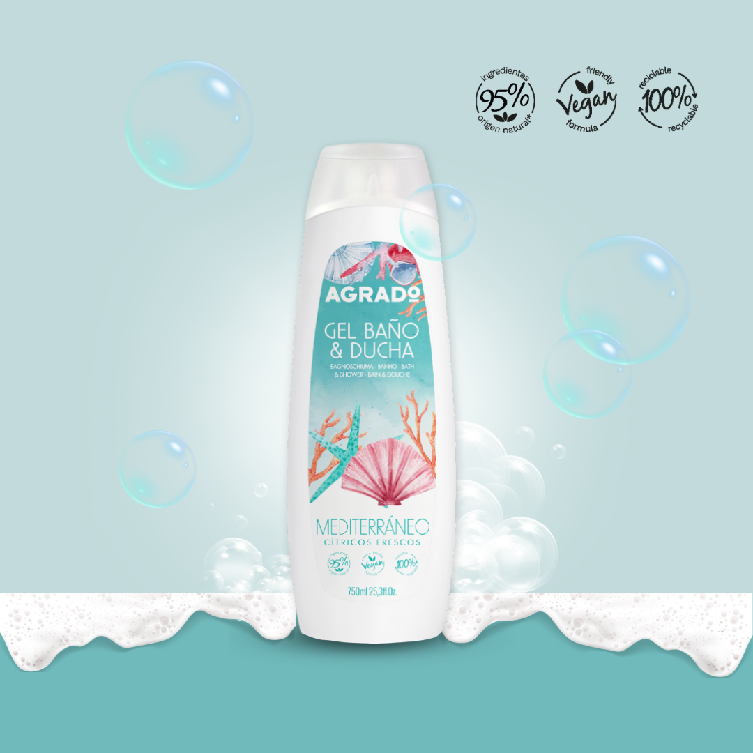 Gel tắm Agrado Mediterranean 750ml
