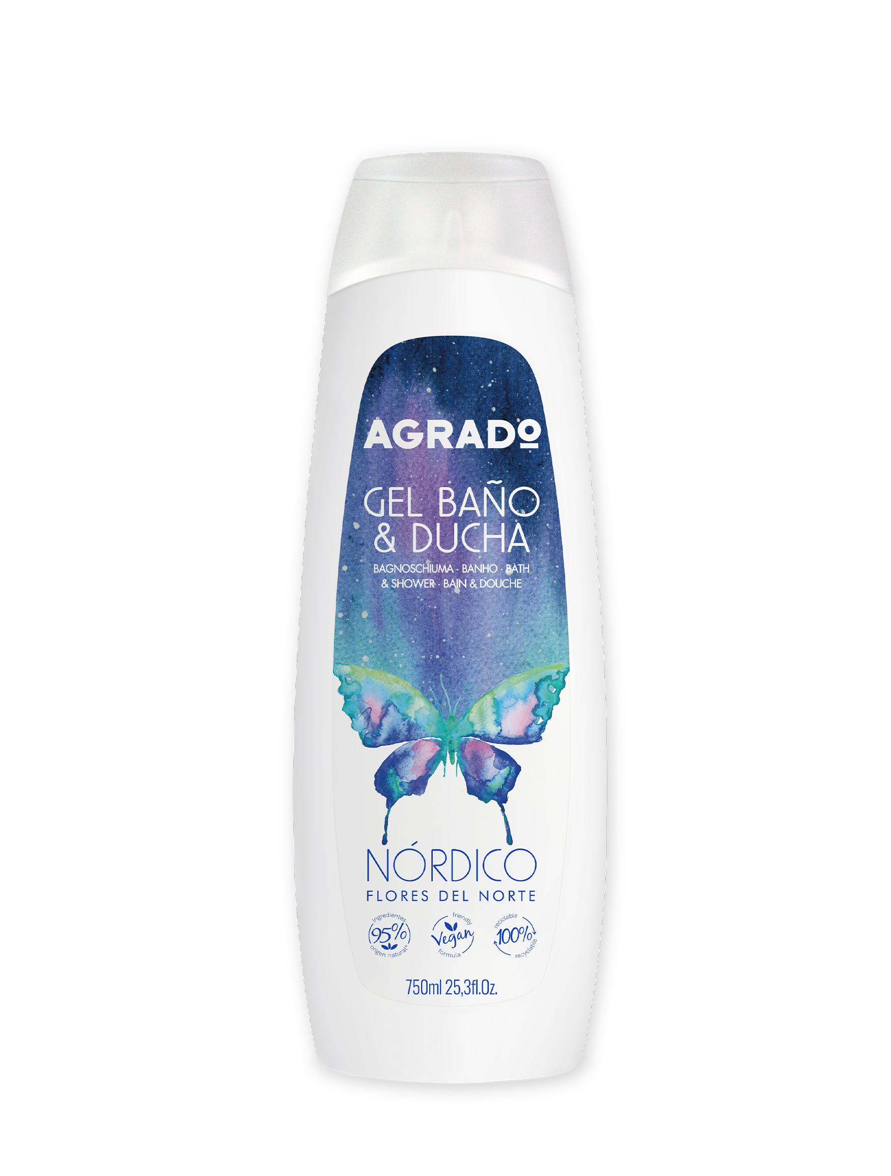 Gel tắm Agrado Nordic 750ml