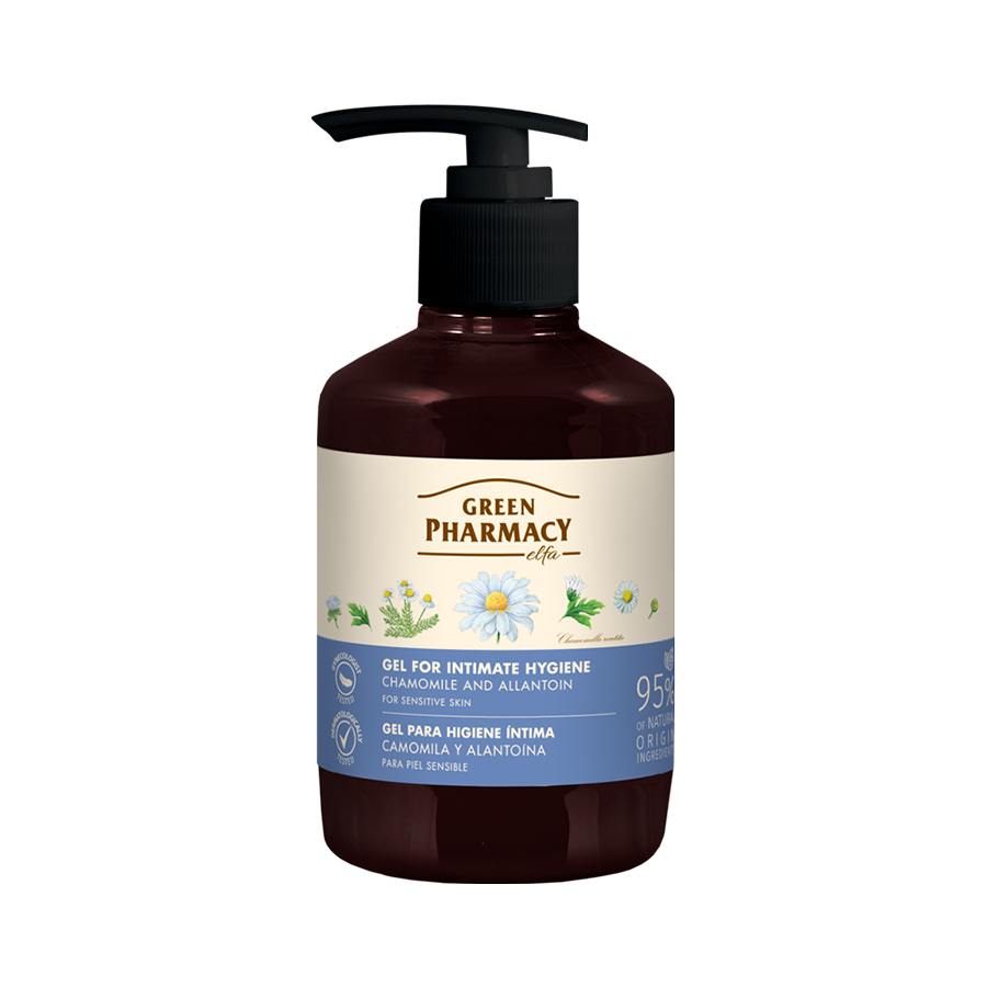 Green Pharmacy Dung dịch vệ sinh phụ nữ "Hoa cúc", 370ml