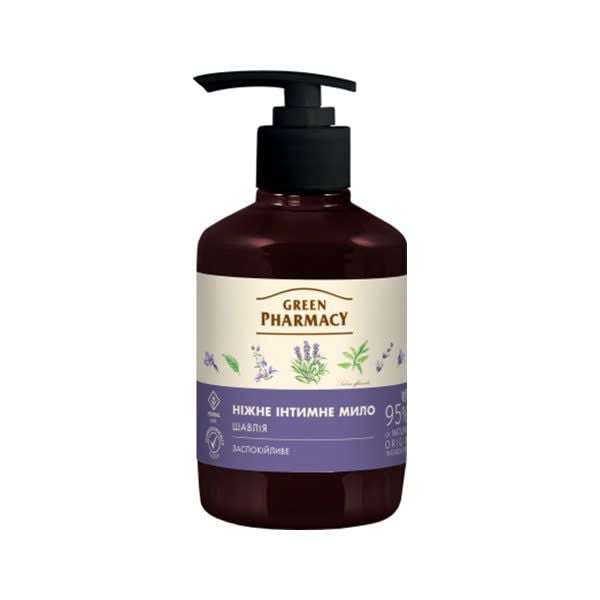 Green Pharmacy Dung dịch vệ sinh phụ nữ kháng viêm "Cây xô thơm", 370ml