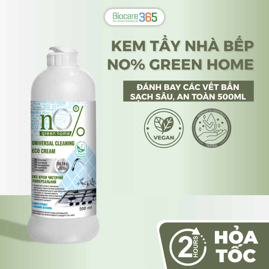 Kem tẩy rửa đa năng ECO nO% green home 500 ml