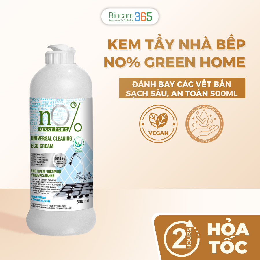 Kem tẩy rửa đa năng ECO nO% green home 500 ml