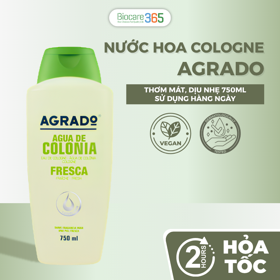 Nước hoa Cologne Agrado Fresh 750ml