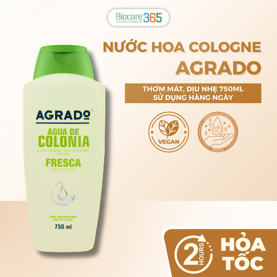 Nước hoa Cologne Agrado Fresh 750ml
