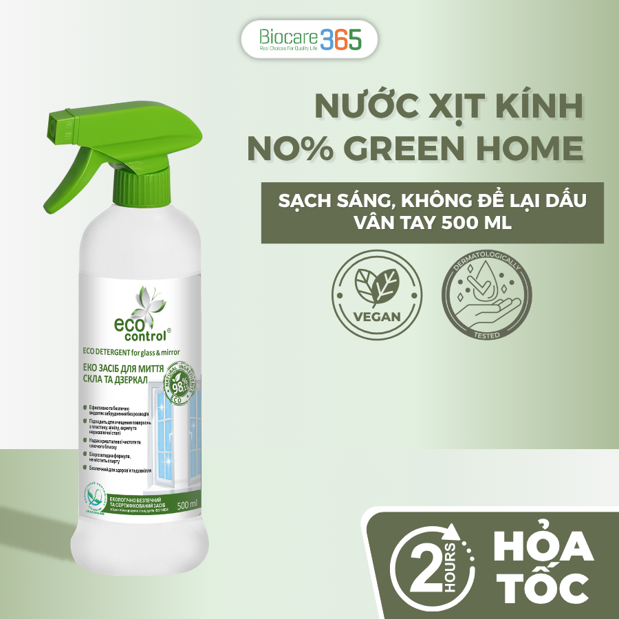 Nước làm sạch dầu mỡ ECO Control cho các thiết bị gia dụng và bề mặt bếp 500 ml