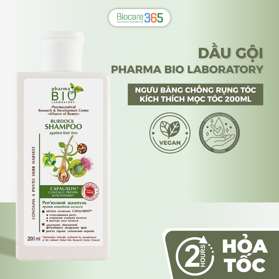 Pharma Bio Laboratory Dầu gội ngưu bàng 200ml