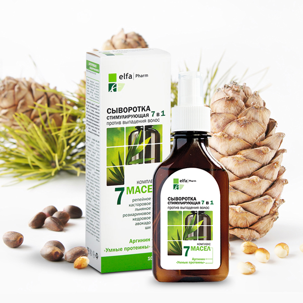 Serum kích thích mọc tóc Elfa Pharm 7in1 chiết xuất 7 loại tinh dầu thảo dược 100ml