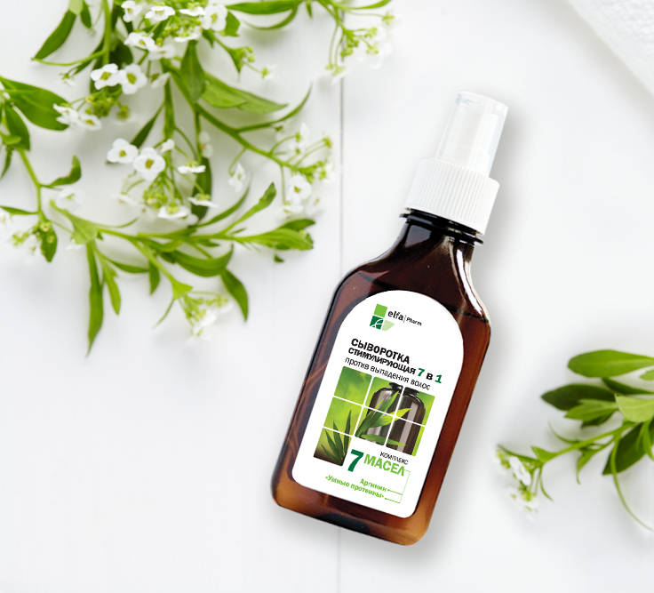 Serum kích thích mọc tóc Elfa Pharm 7in1 chiết xuất 7 loại tinh dầu thảo dược 100ml