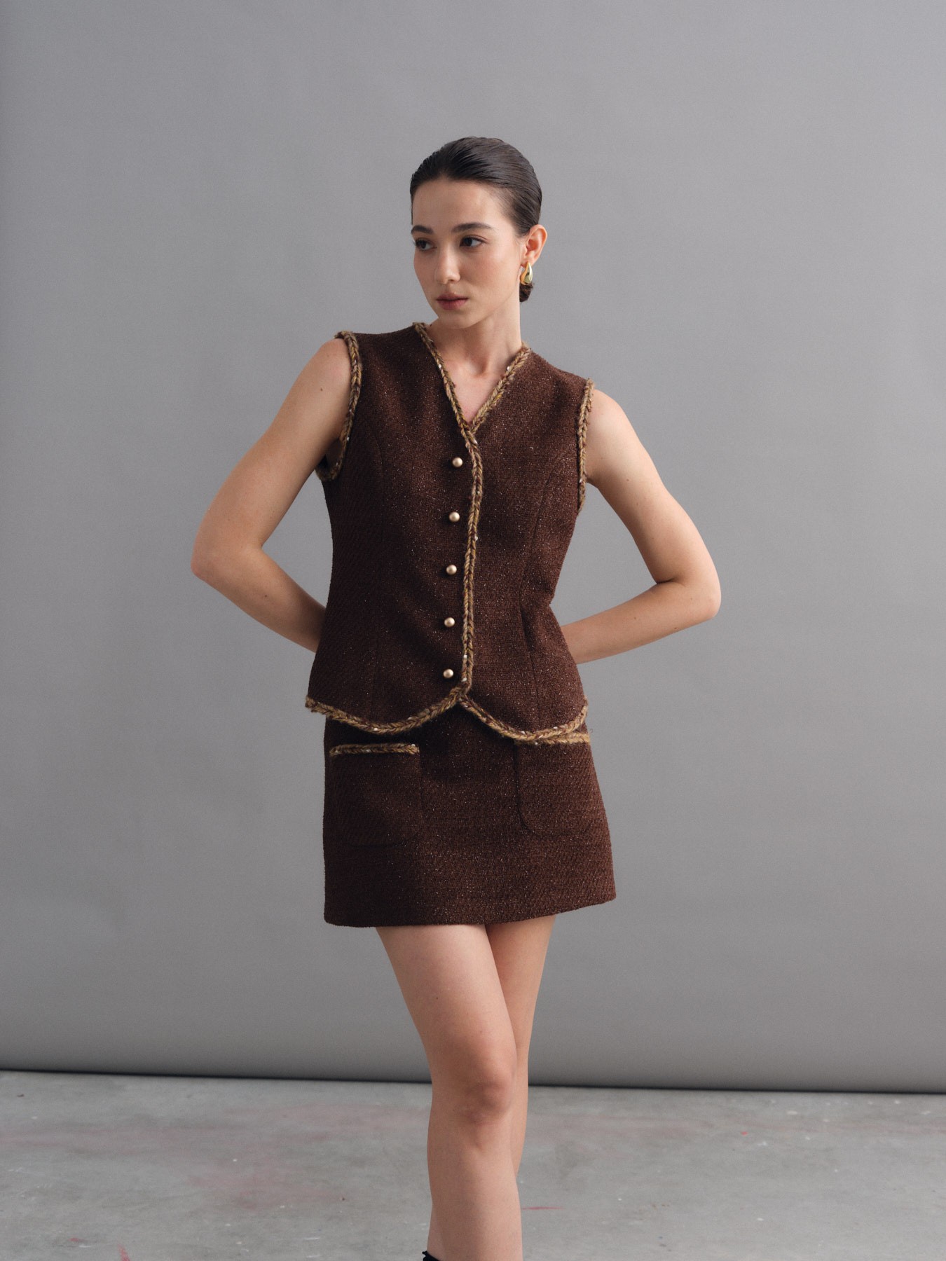 Rohese Tweed Skirt