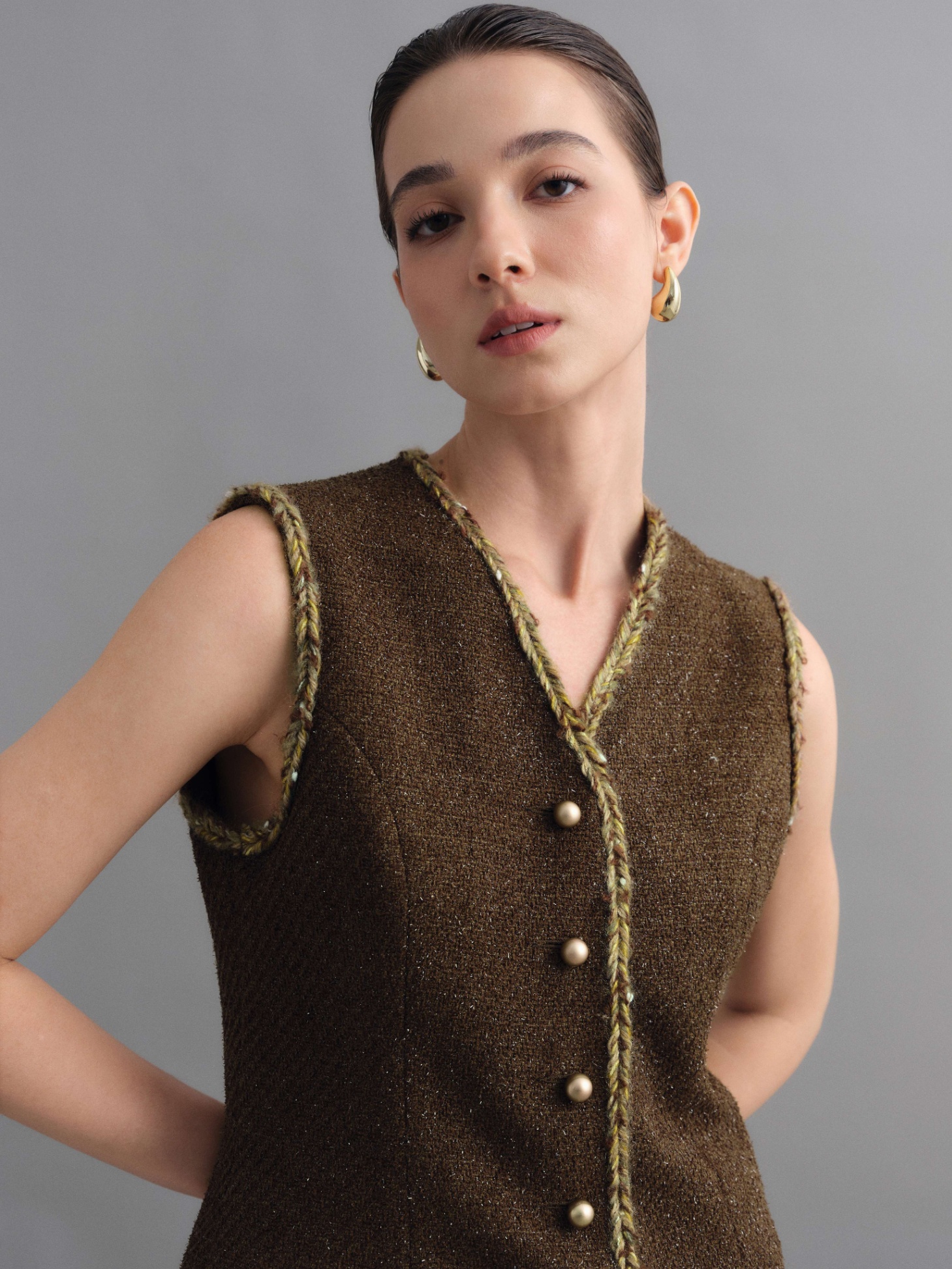 Rohese Tweed Vest