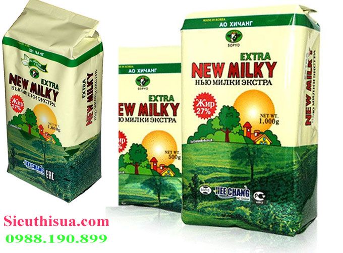 Sữa béo nga newmilky là sữa nguyên kem hay sữa tách kem