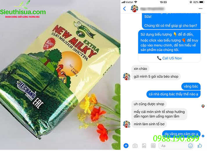 sữa béo nga review