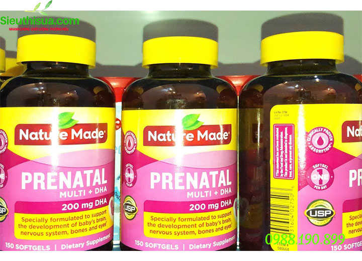 prenatal multi dha nature made