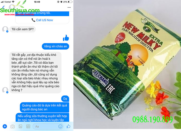 sữa béo nga review