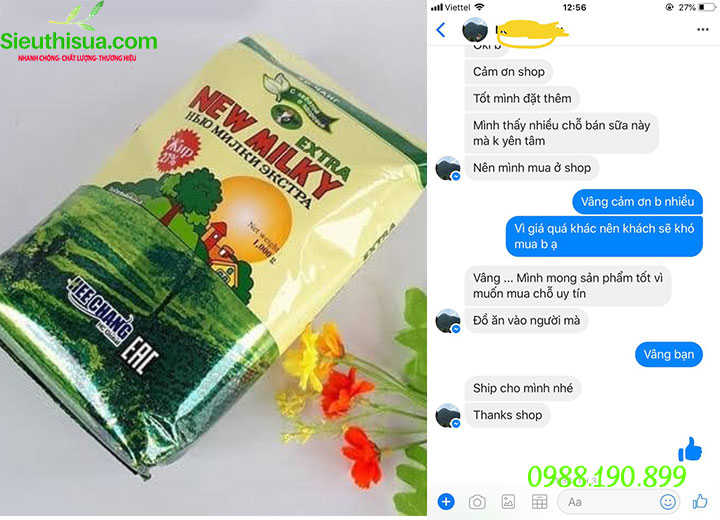 sữa béo nga review