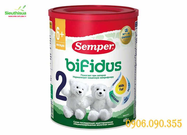 Sữa semper Bifidus 2- nhiều chất xơ hơn- mẹ không lo bé táo bón