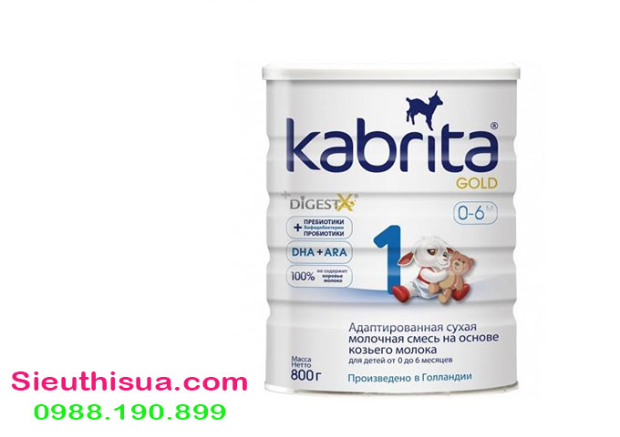 Sữa dê Kabrita số 1 hộp 800gram hàng chính hãng của Nga.