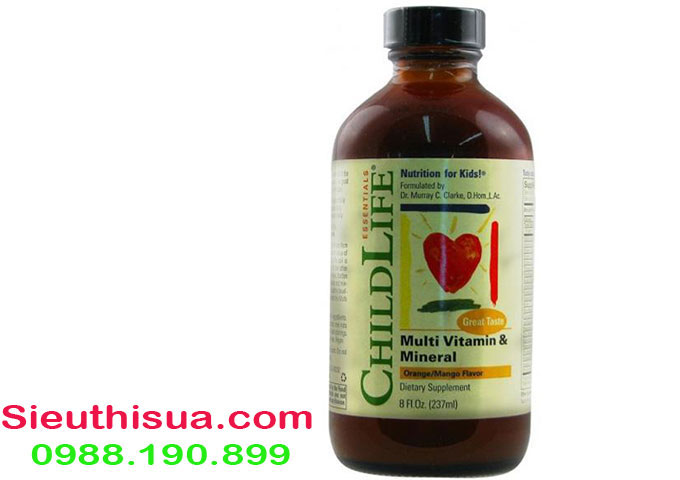 Childlife multi vitamin & Mineral chính hãng của Mỹ dành cho bé từ 6 tháng tuổi