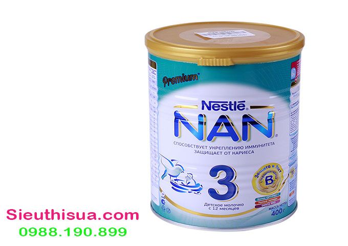 Sữa nan Nga số 3 hộp 400 gram hàng chính hãng của Nga