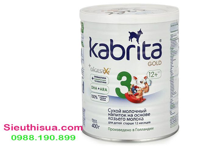 Sữa dê Kabrita số 3 hộp 800gram hàng chính hãng của Nga.