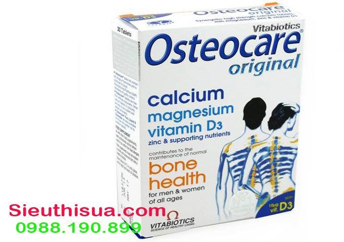 Thực phẩm bổ sung canxi osteocare calcium original 90 viên của Anh