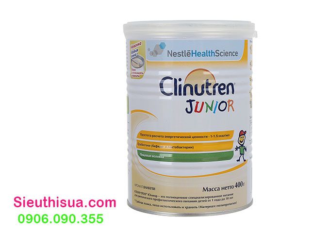 Sữa béo Clinutren junior hộp 400g dành cho bé suy dinh dưỡng