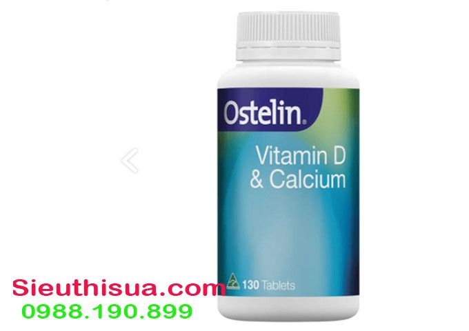 Ostelin Calcium & Vitamin D3 130v mẫu mới 2019 chính hãng của Úc