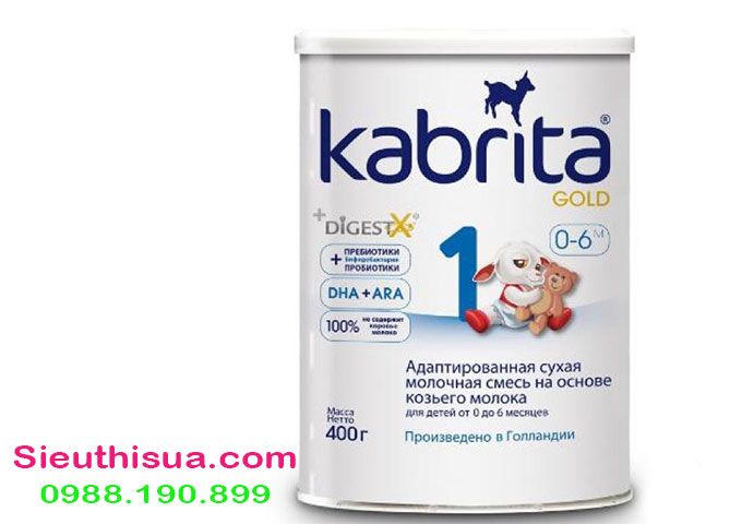 Sữa dê Kabrita số 1 hộp 400gram chính hãng của Nga