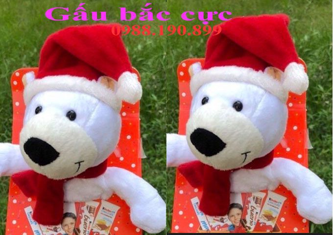 Kẹo Kinder socola hình gấu bắc Cực của Nga cho mùa giáng sinh 2018