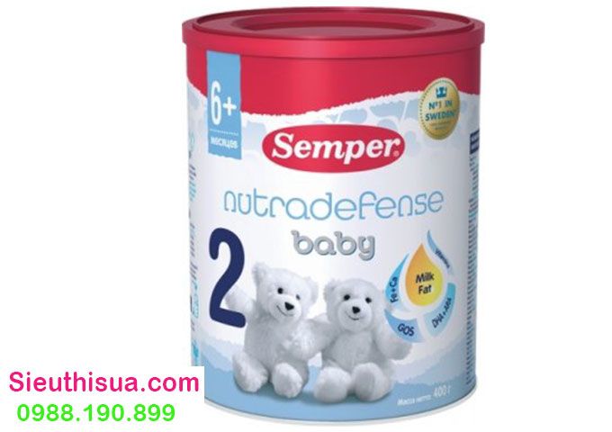 Sữa Semper số 2 hộp 400gram hàng chính hãng của Nga