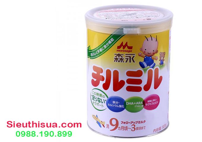 Sữa bột Morinaga số 9 Nhật Bản bổ sung DHA vượt trội, hàng chính hãng Nhật